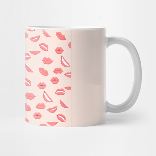 sexy  lips pattern design by coolouss